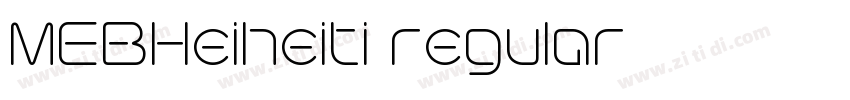 MEBHeiheiti regular字体转换